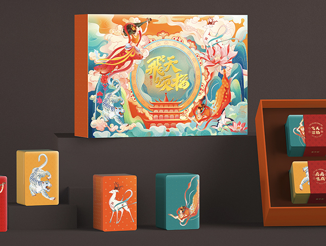 敦煌飞天茶叶礼盒