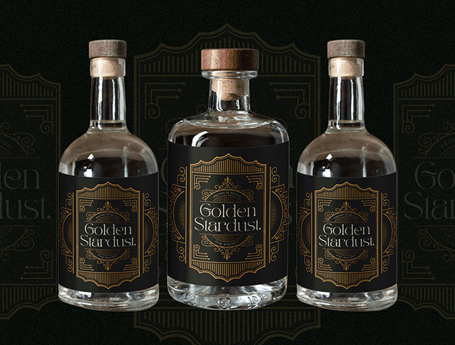 杜松子酒瓶贴设计