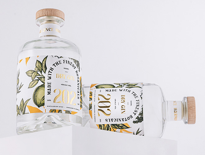 小清新杜松子酒包装