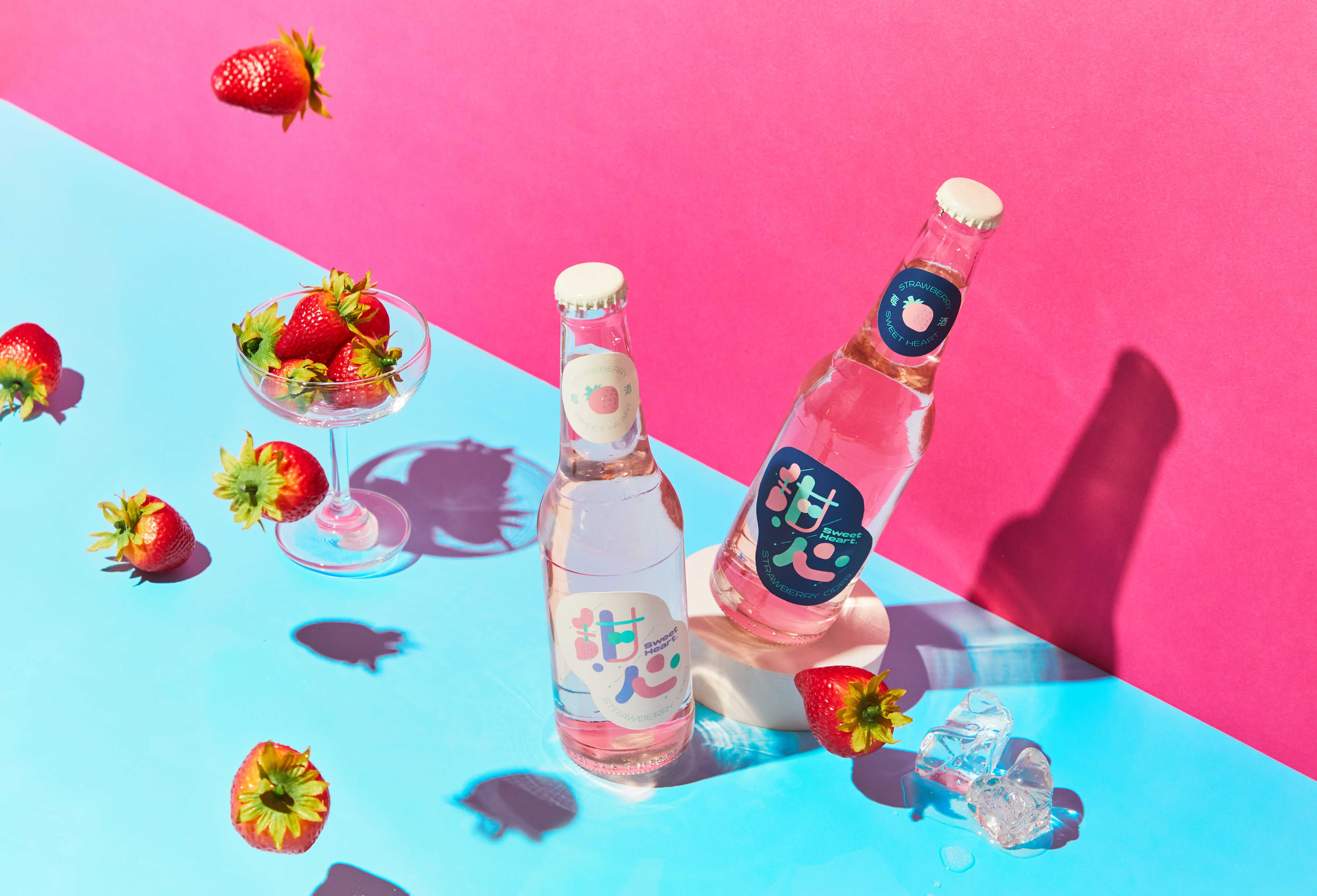 Sweet heart - Strawberry cider&nbsplabel｜甜心草莓氣泡酒 5.jpg
