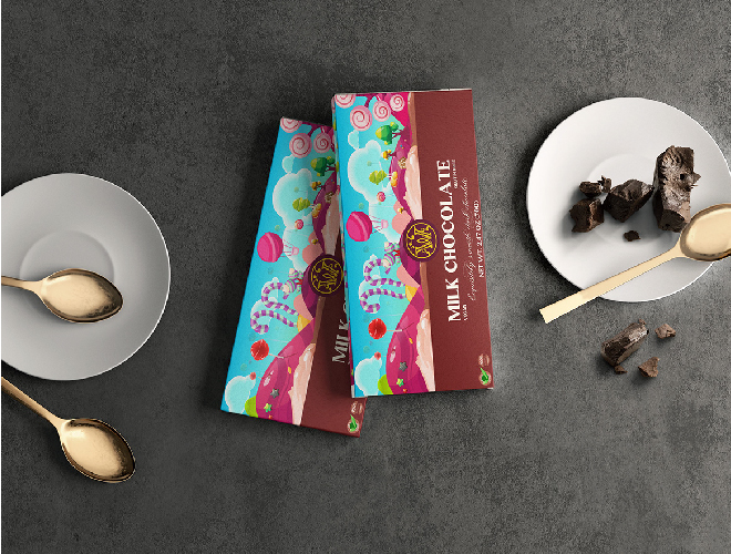 插画巧克力包装设计