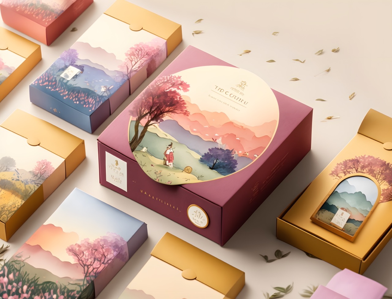 juling_Tea_packaging_design_watercolor_illustration__idyll_6 大.jpeg