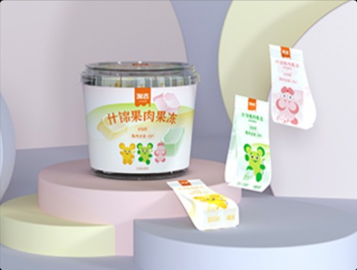 糖果色果冻包装设计